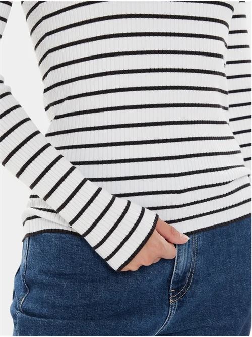 woven label tight sweater CALVIN KLEIN JEANS | J20J2236110GO